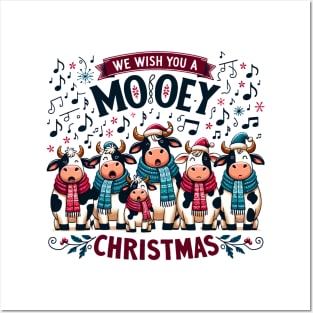 We wish you a Mooey Christmas Posters and Art
